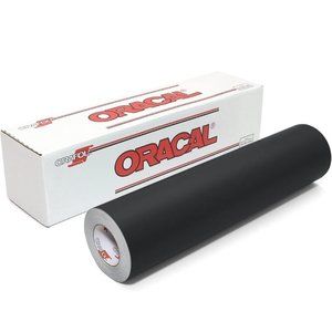 Oracal 631 MATTE BLACK Vinyl Indoor Signs Graphics Wall Art Removable 12" x 5 FT